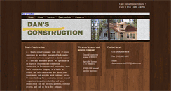 Desktop Screenshot of dansconstruction.org